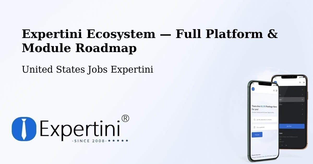 Expertini Ecosystem — Full Platform & Module Roadmap – Columbia